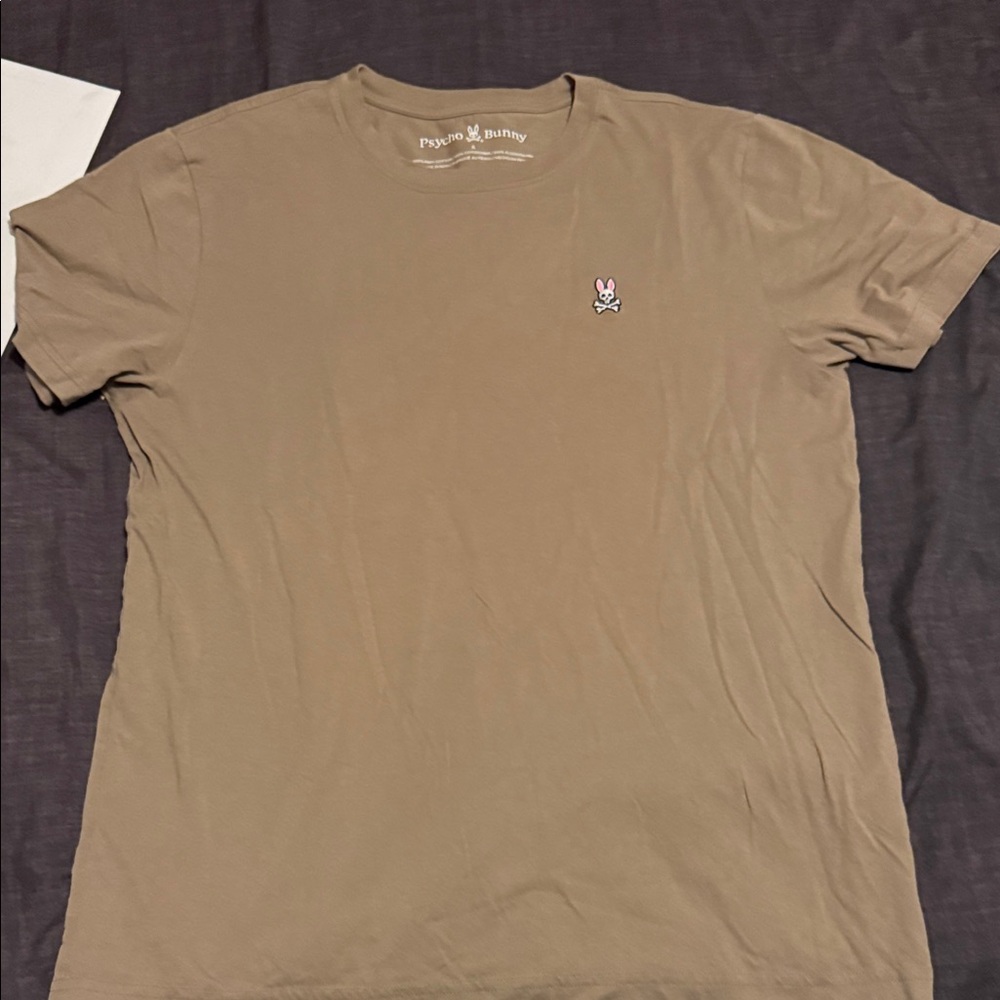 Psycho Bunny Beige Short Sleeve Tee